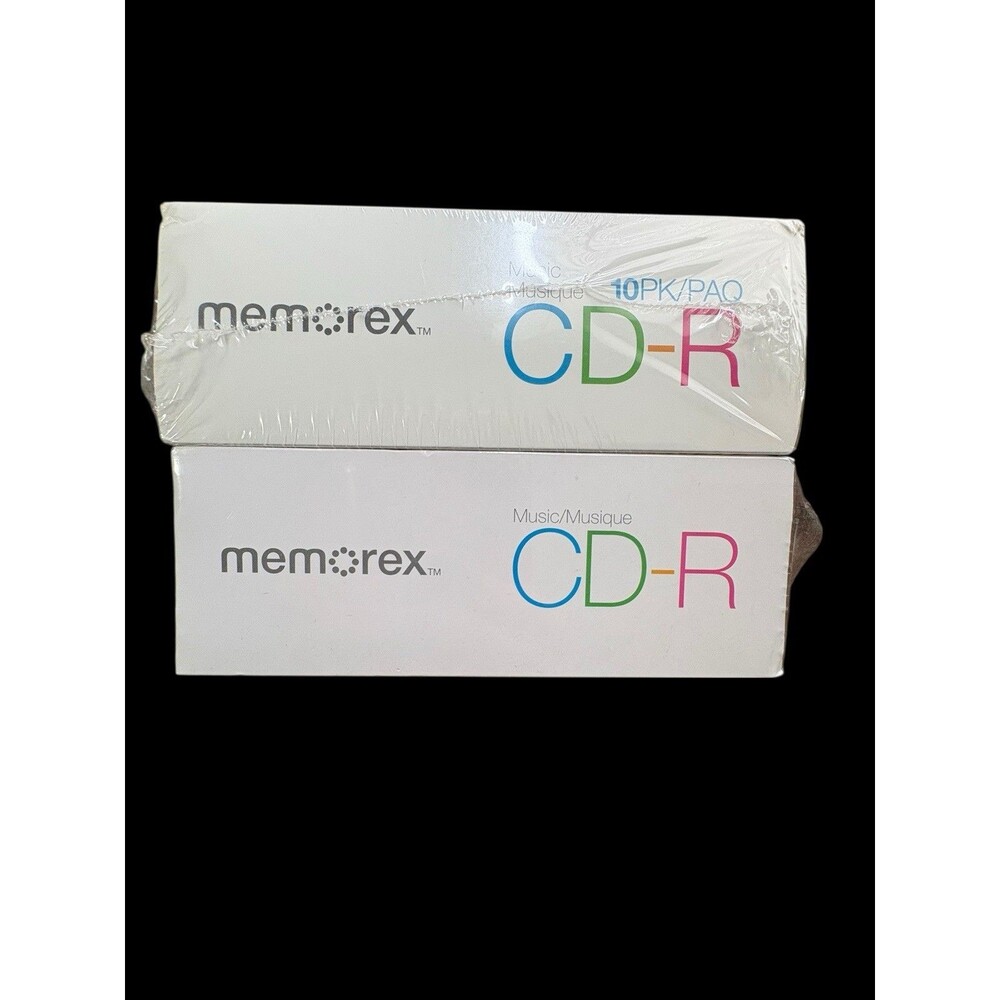 Lot of 2 Memorex Music CD-R 10 Pack Blank Discs 700MB 80 Min 40X New Sealed - Picture 7 of 7